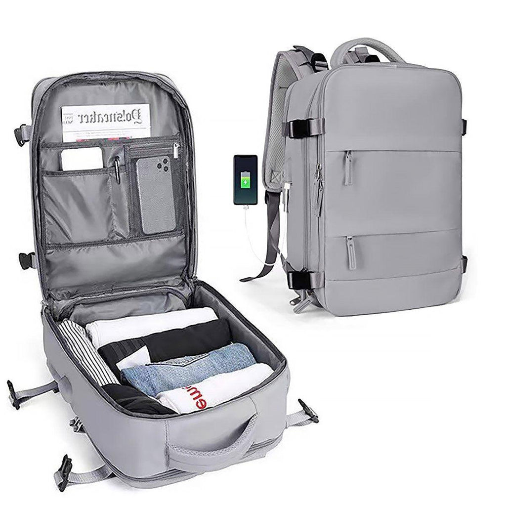 Waterproof Travel Backpack Outdoor Sports Shoulder Bag Hiking Camping Daypack - Blue
