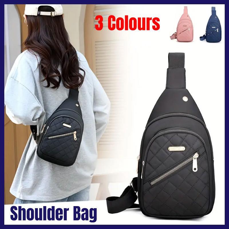 Chest Bag Crossbody Sports Bag Simple Casual Crossbody Bag for Travel Outdoor - Dark Blue