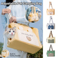 Portable Breathable Adjustable Crossbody Pet Carrier Bag Large Capacity for Pet - Green
