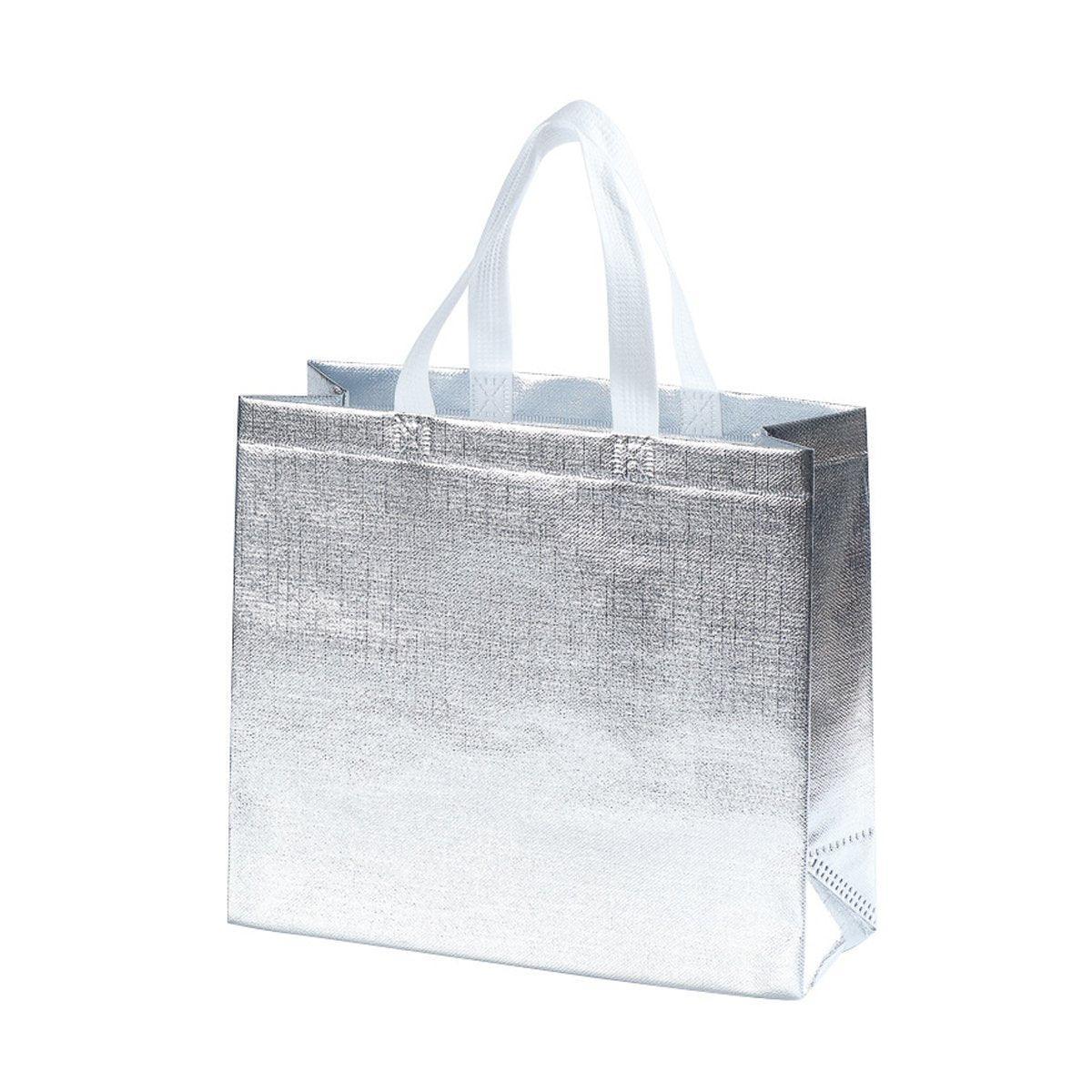 25PCS Embossed Non-Woven Tote Bag Fashion Shopping Gift Packaging Bag - Red-40*30*12cm