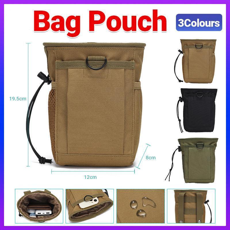 Utility Multi Purpose Tactical Waist Bag Belt Molle Pouch Military Wallet Pack - Black