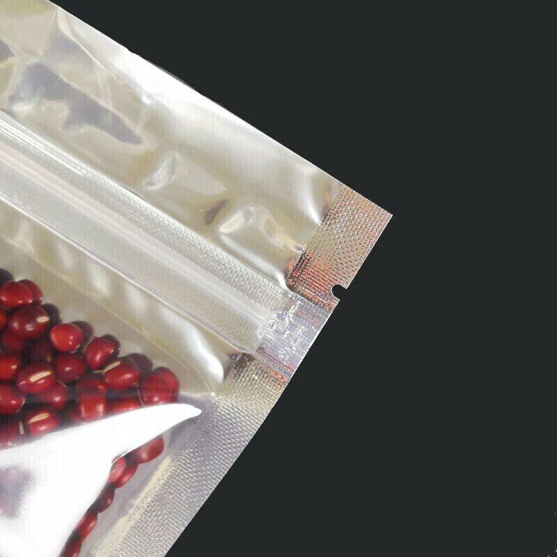 Clear Aluminum Foil Mylar Stand Up Retail Bags Zip Lock Pouches Pouch Packaging - 16*24+4CM-50PCS
