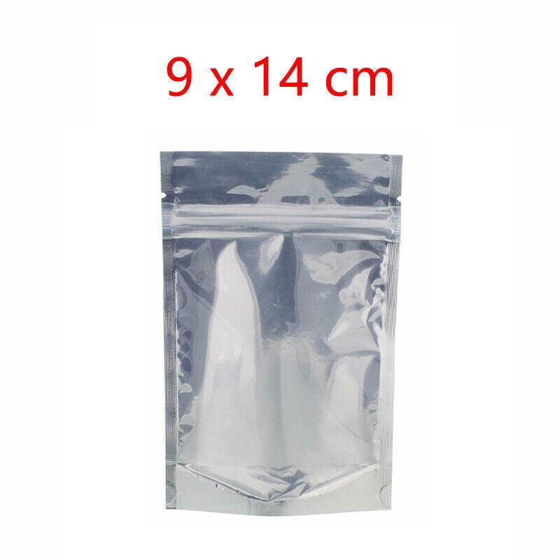 Clear Aluminum Foil Mylar Stand Up Retail Bags Zip Lock Pouches Pouch Packaging - 16*24+4CM-50PCS