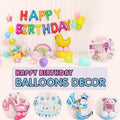 45-50 Pcs Happy Birthday 3D Unicorn Decoration Balloons Diy Decor Party Set - 05