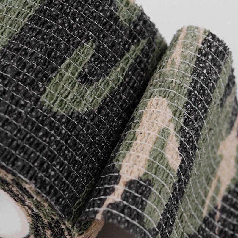 4 Roll Tape Army Camo Wrap Rifle Gun Shooting Hunting Camouflage Stealth Webbing - ACU Camouflage