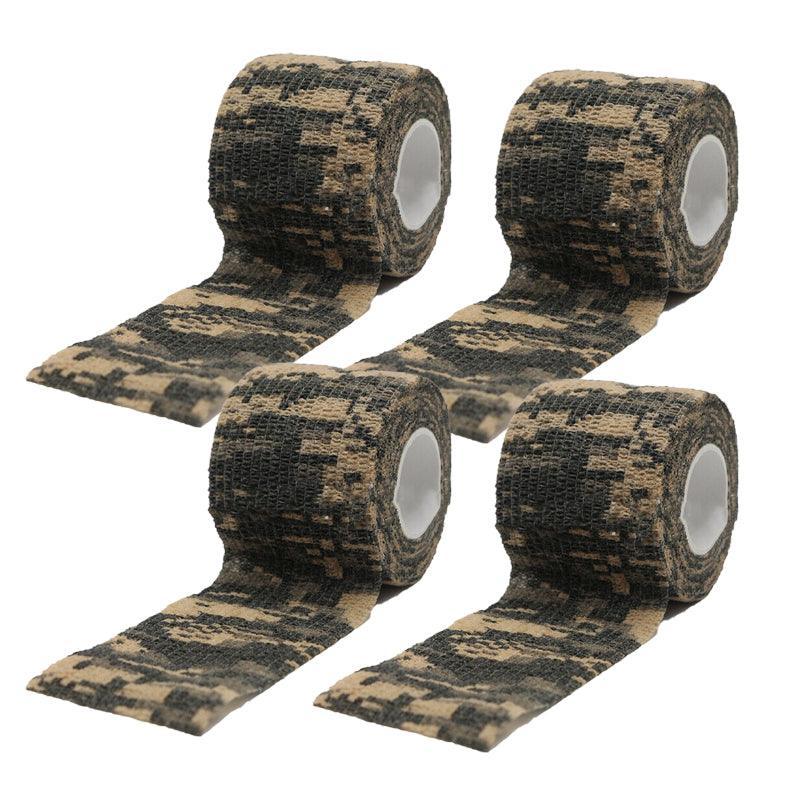 4 Roll Tape Army Camo Wrap Rifle Gun Shooting Hunting Camouflage Stealth Webbing - ACU Camouflage
