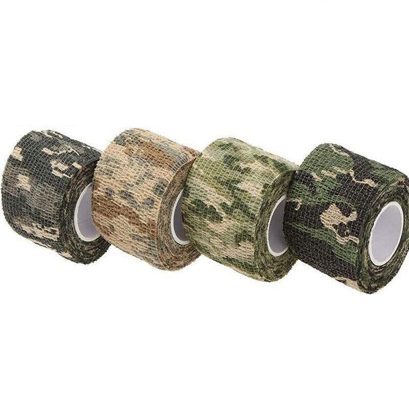 4 Roll Tape Army Camo Wrap Rifle Gun Shooting Hunting Camouflage Stealth Webbing - ACU Camouflage