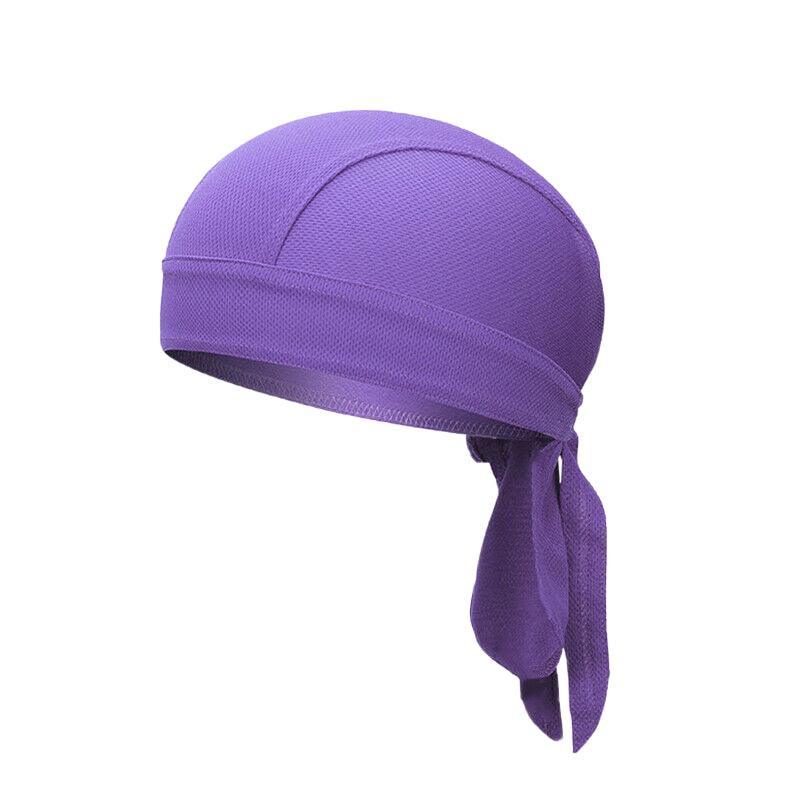 Durag Bandanna Cap Cycling Head Wraps Skull Cap Scarves Caps Motorcycle Sports - Blue