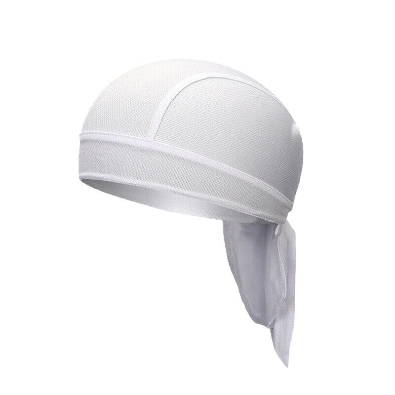 Durag Bandanna Cap Cycling Head Wraps Skull Cap Scarves Caps Motorcycle Sports - Grey