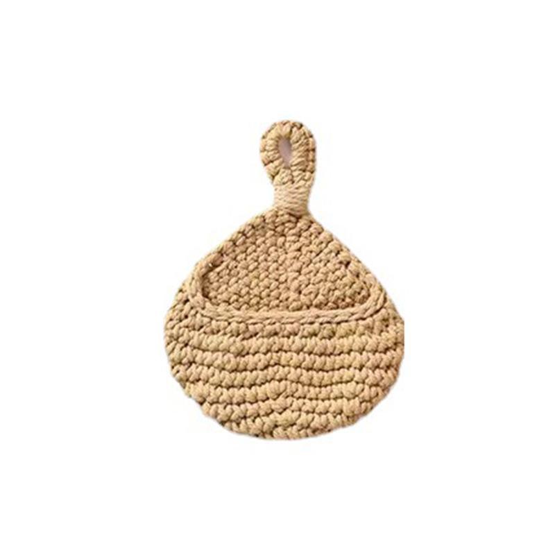 Hanging Wall Organizer Vegetable Fruit Basket Kitchen Storage Pouch Bag Diy 6Size - XL