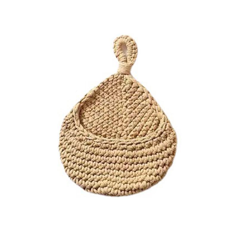 Hanging Wall Organizer Vegetable Fruit Basket Kitchen Storage Pouch Bag Diy 6Size - XXL