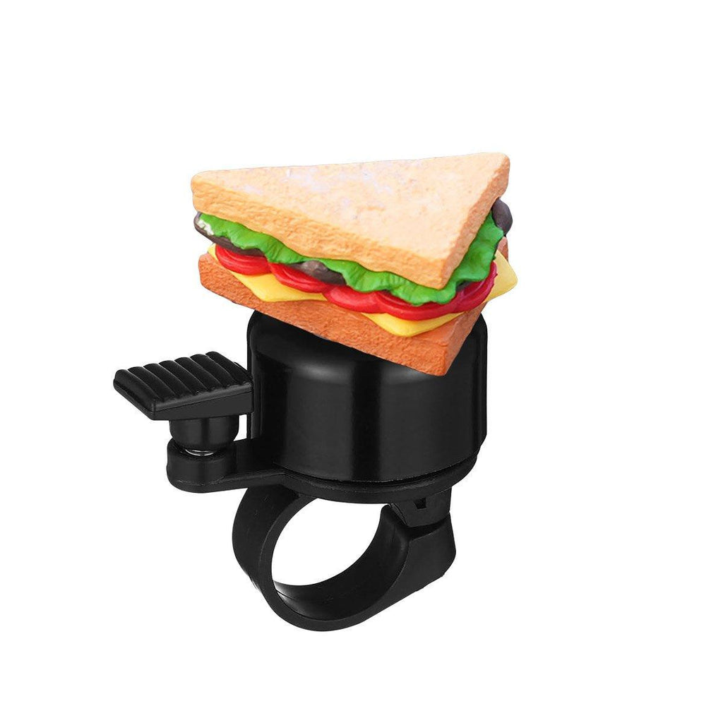 Cute Food Style Bicycle Bell Loud and Fun Handlebar Accessory - Hamburger
