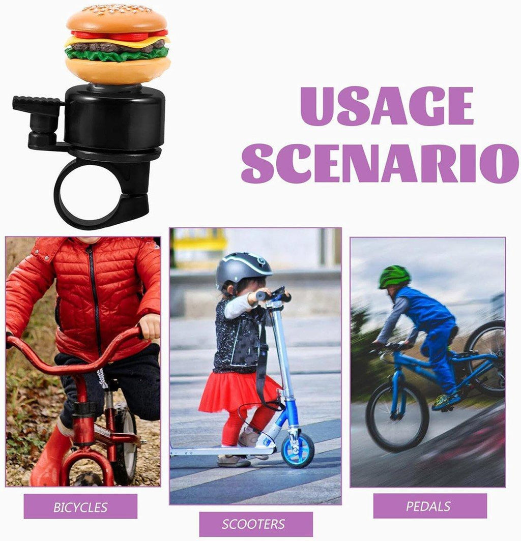 Cute Food Style Bicycle Bell Loud and Fun Handlebar Accessory - Sandwiches
