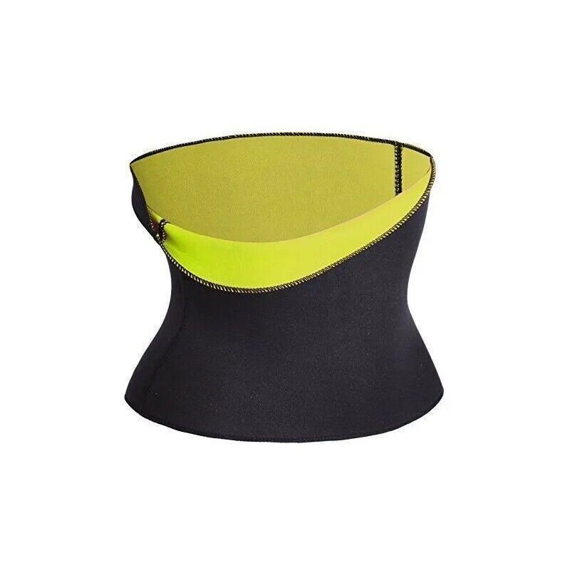 Hot Fit Body Shaper Slimming Belt Waist Trainer Tummy Trimmer Sweat Fat Burn Oz - 2XL