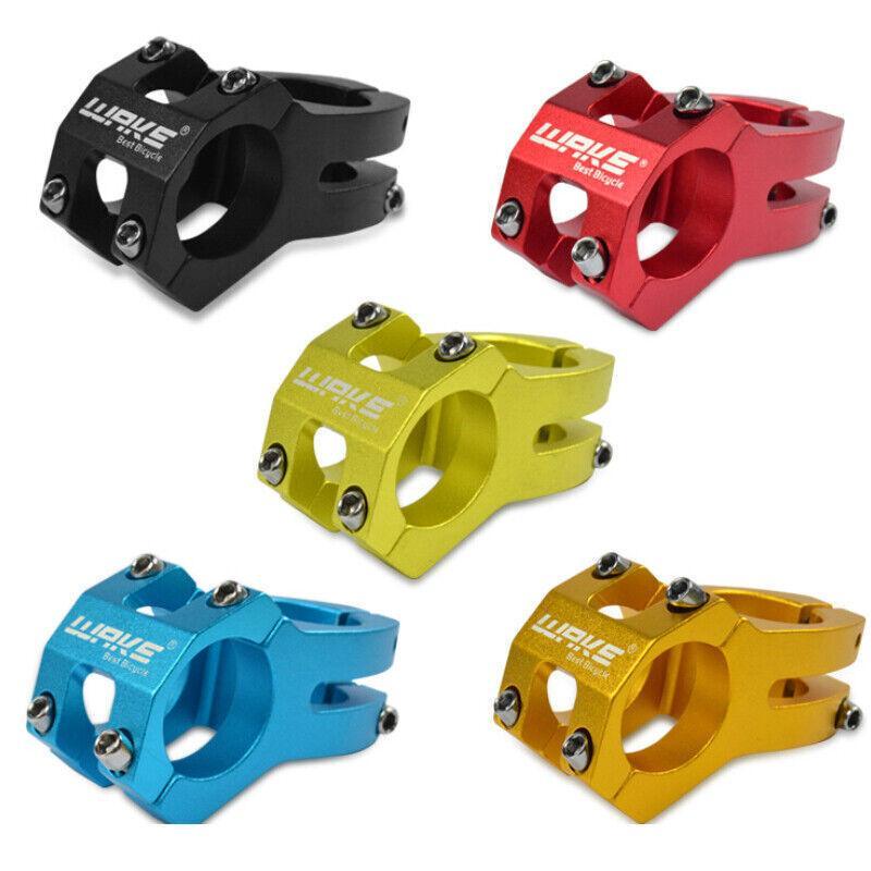 MTB Mountain Bike Handlebar Stem 31.8mm Aluminium Alloy Short Stem Cycling Part - Black