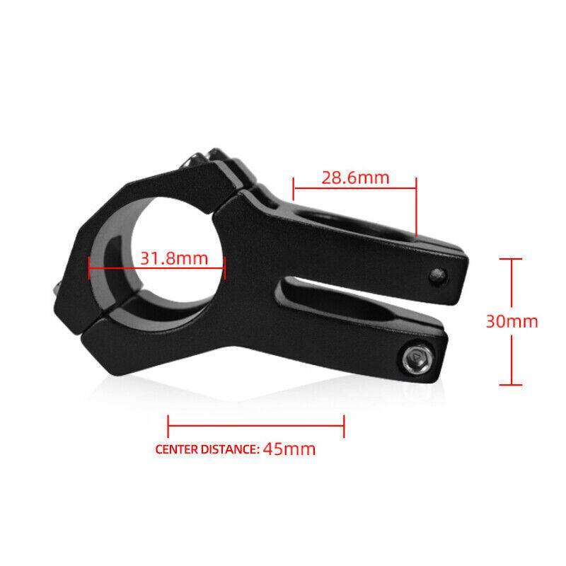 MTB Mountain Bike Handlebar Stem 31.8mm Aluminium Alloy Short Stem Cycling Part - Blue