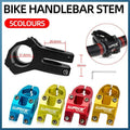 MTB Mountain Bike Handlebar Stem 31.8mm Aluminium Alloy Short Stem Cycling Part - Red