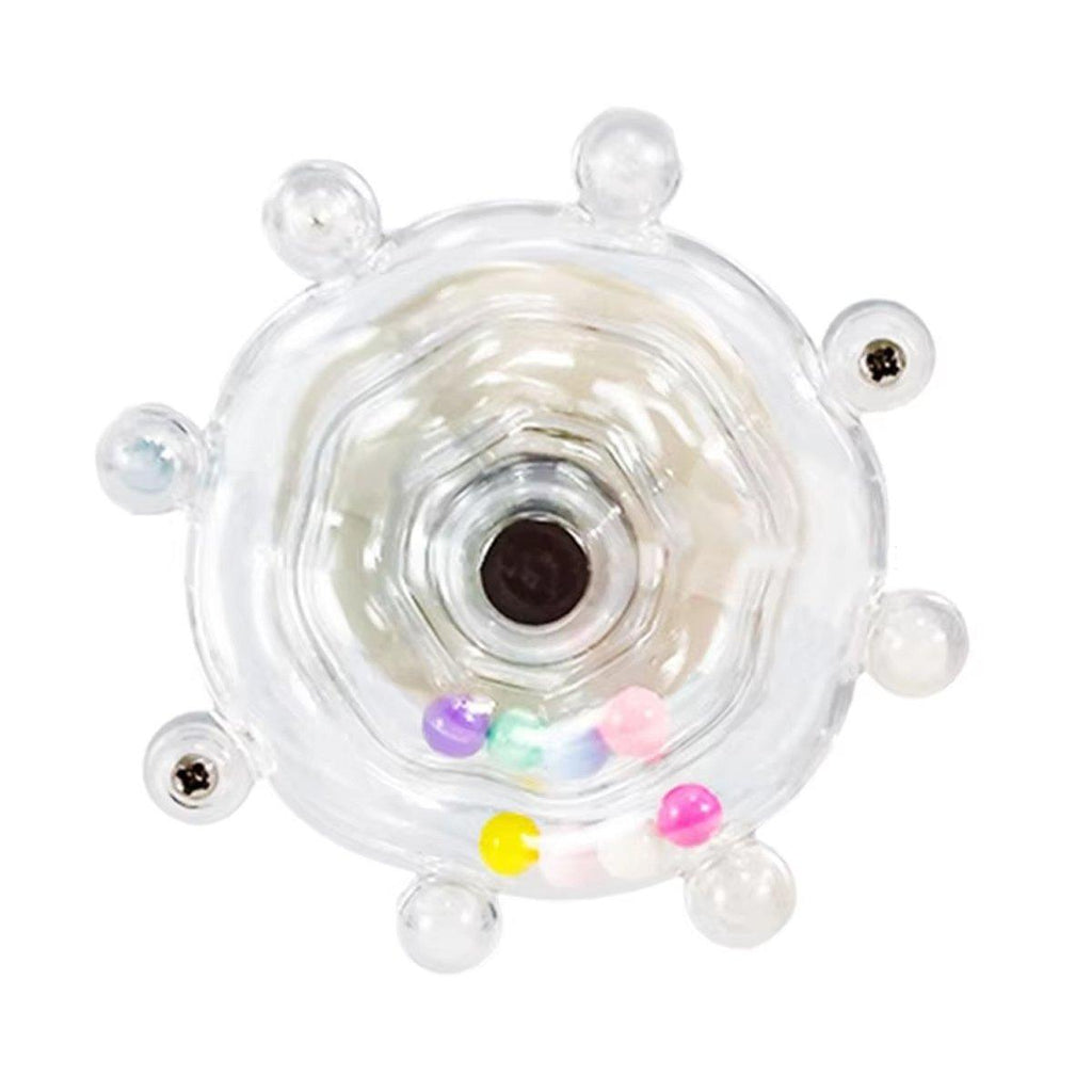 Interactive Parrot Spinning Wheel Stress Relief Toy for Small Birds Durable - Purple