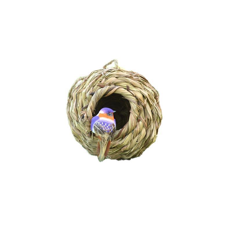Qttie Bird Nest Breeding Box House Bed Cage Hut Cave Canary Finch Budgie Parrot - Treehouse