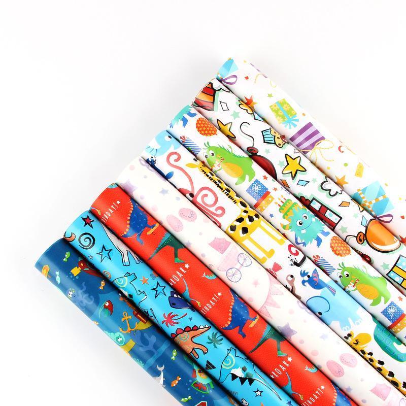 20pcs Cute Animal Cartoon Gift Wrapping Paper for Toys Bookskin and Crafts - Unicorns-20PCS