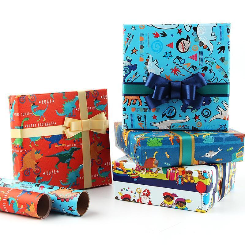 20pcs Cute Animal Cartoon Gift Wrapping Paper for Toys Bookskin and Crafts - Submarines-20PCS