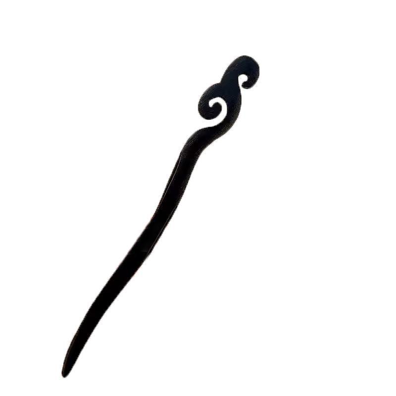 Retro Wooden Carved Hair Sticks Women Hairpin Barrette Chopsticks Accessories - A