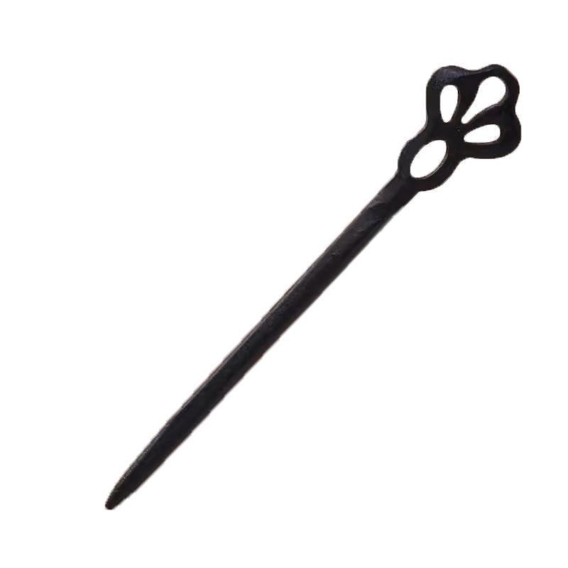 Retro Wooden Carved Hair Sticks Women Hairpin Barrette Chopsticks Accessories - A