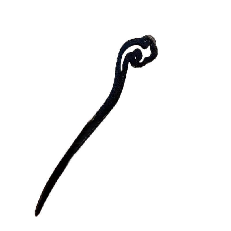 Retro Wooden Carved Hair Sticks Women Hairpin Barrette Chopsticks Accessories - B