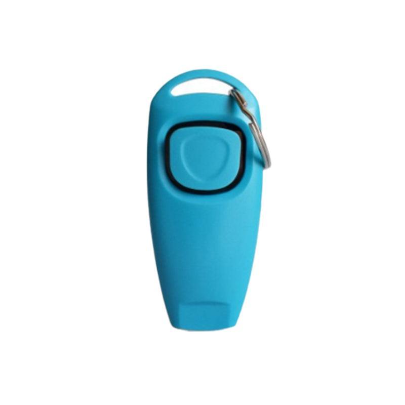 Dog Whistle and Clicker Set for Training Stop Barking Obedience Tool Combo - Blue
