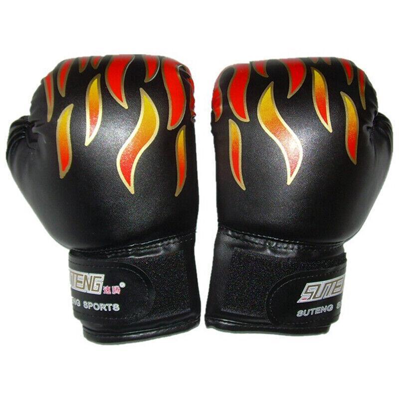 Boxing Sparring Training Gloves MMA Kickboxing Punching Gloves for Practice Sessions - Yellow [Map Pattern]