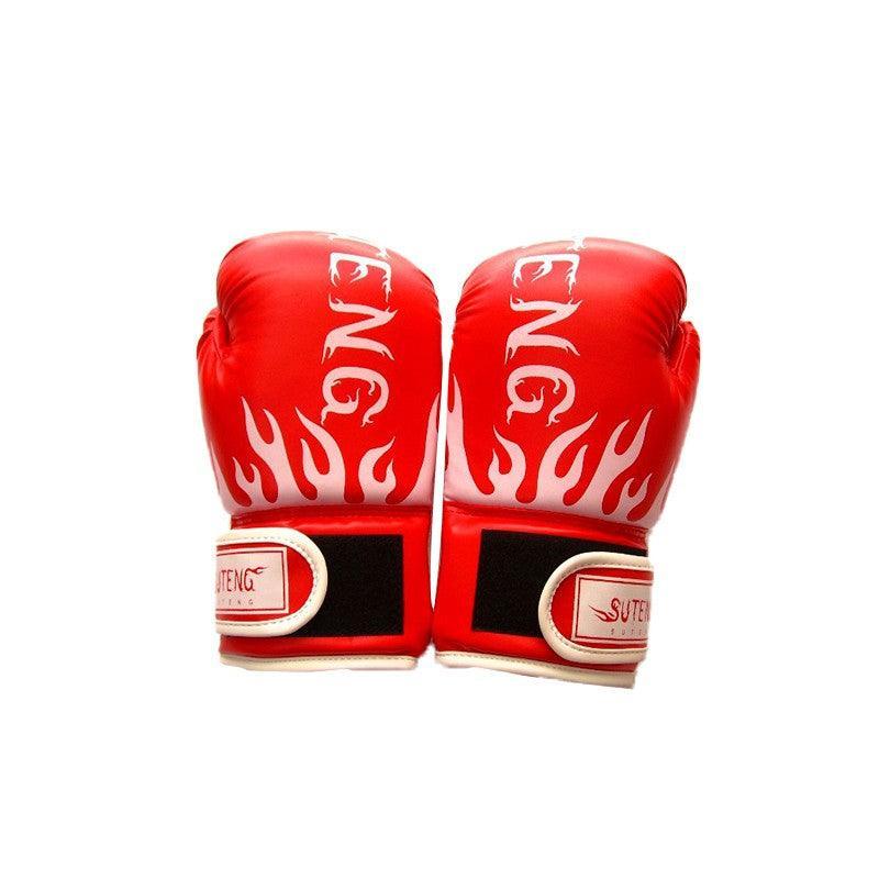 2PCS PU Boxing Training Gloves for Young Beginners Suitable for Ages 3-12 - Black
