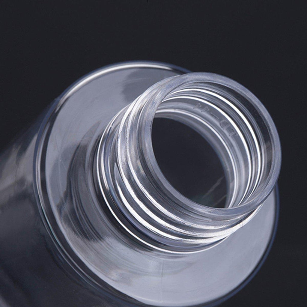 50/100/150ml Plastic Toner Lotion Bottles Refillable Travel Cosmetic Containers - White Lid + Transparent Bottle - 150ml