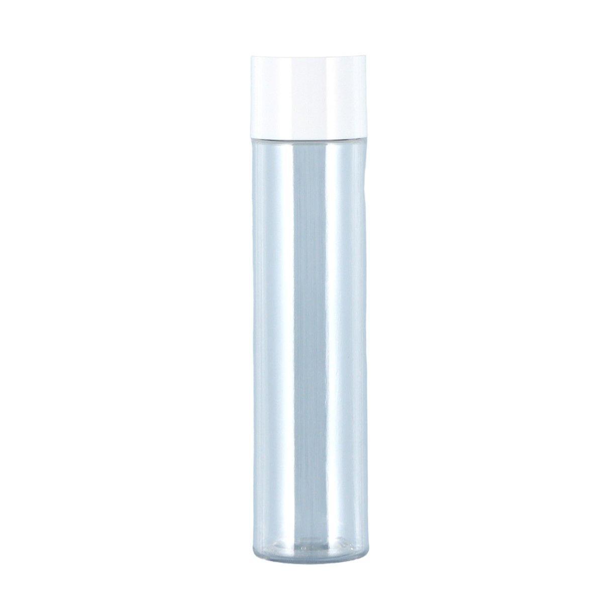50/100/150ml Plastic Toner Lotion Bottles Refillable Travel Cosmetic Containers - White Lid + White Bottle - 50ml