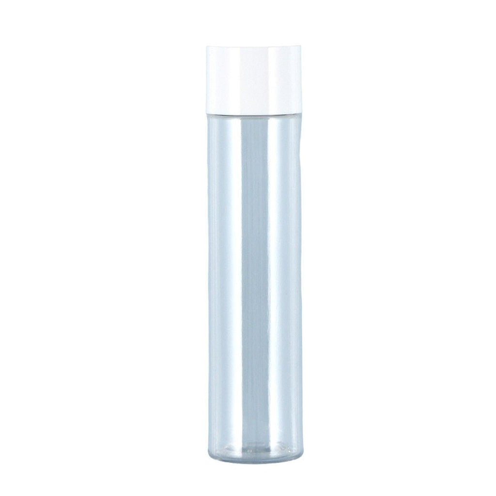 50/100/150ml Plastic Toner Lotion Bottles Refillable Travel Cosmetic Containers - Black Lid + Transparent Bottle - 50ml