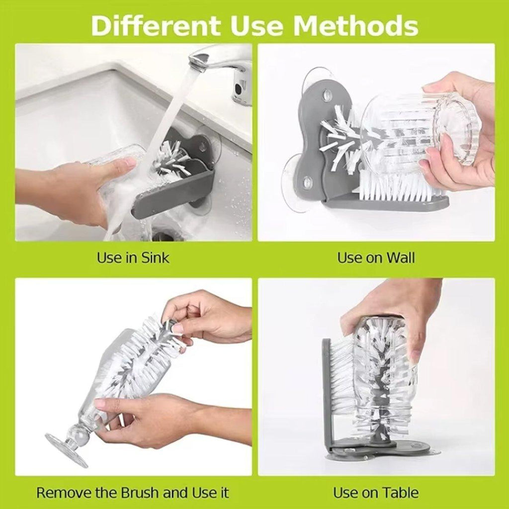 Sink Water Bottle Cleaning Brush Glass Cup Brush Suction Cup Brush Kitchen Tool