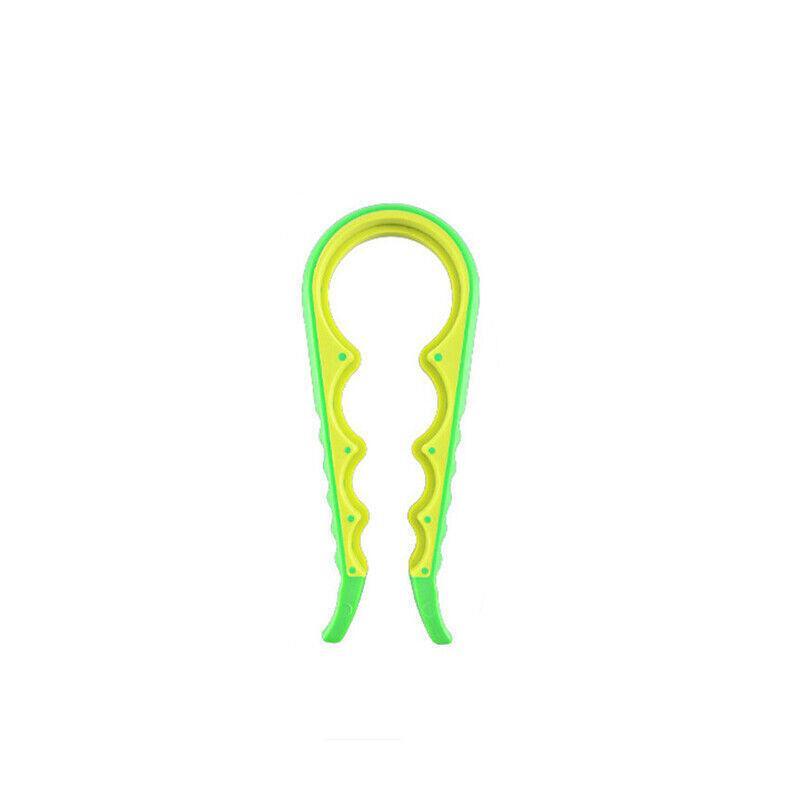 Silicone Jar Can Opener Multi-Purpose Lids Cap Arthritis Bottle Opener Easy Grip - Green