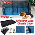 Waterproof Small Pet Crate Sump Cover Dirt Resistant Mat Easy to Clean Protector - Blue