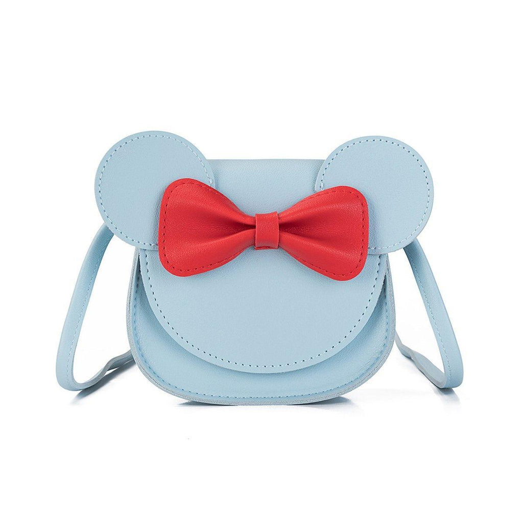 Cute Bowknot Crossbody Bag Fashionable Girls Shoulder Bag Slanting Mini Handbag - Flesh Pink