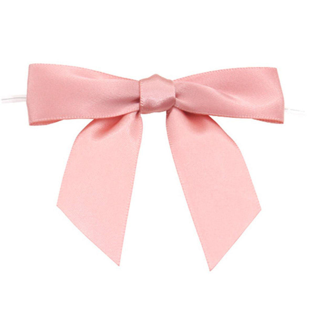 50pcs Bow Gift Packaging Sealing Tie Drawstring Baking Wrap Bag Decorative Ties - Red
