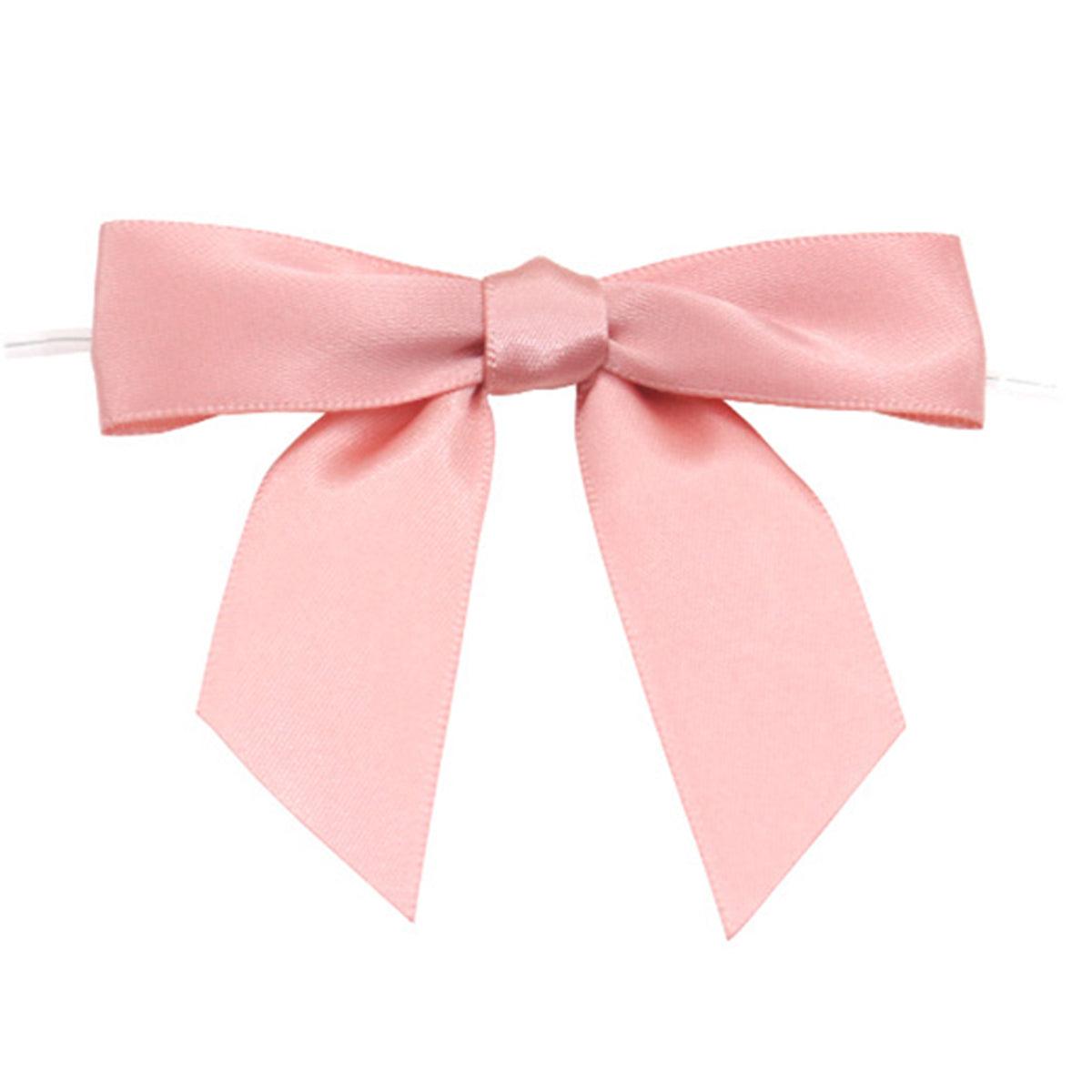 50pcs Bow Gift Packaging Sealing Tie Drawstring Baking Wrap Bag Decorative Ties - Red