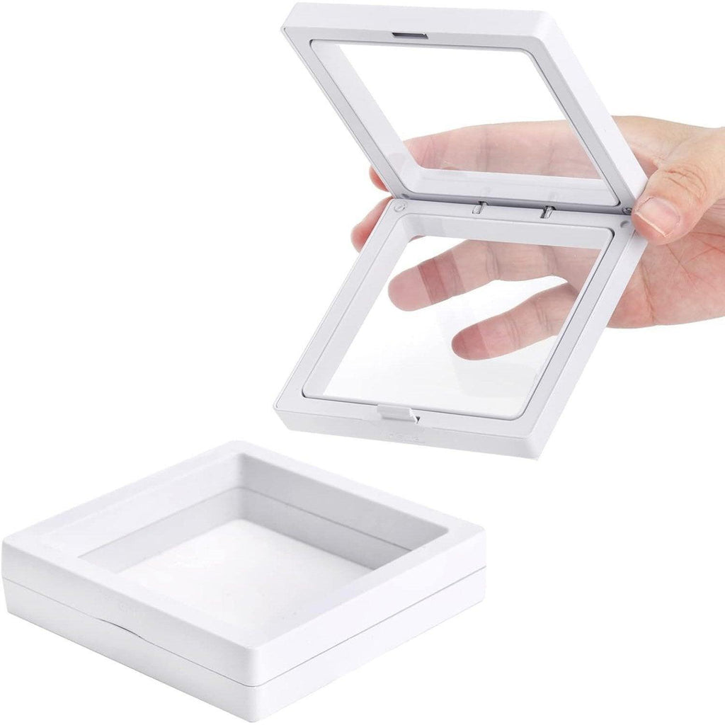 10pcs Transparent PE Film Display Box Jewelry Packaging Storage Box Container - 7-18-2-Black