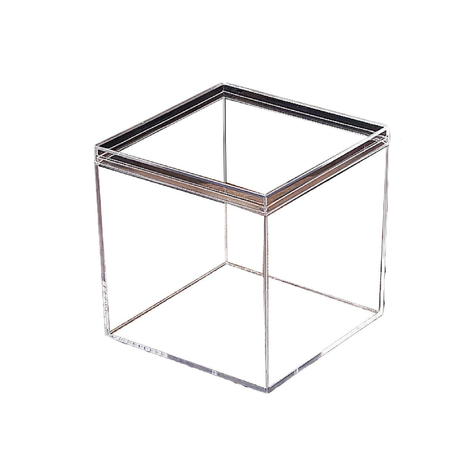 10pcs Clear Acrylic Plastic Boxes Square Storage Containers for Food  Small Item - 10pcs-75-75-75