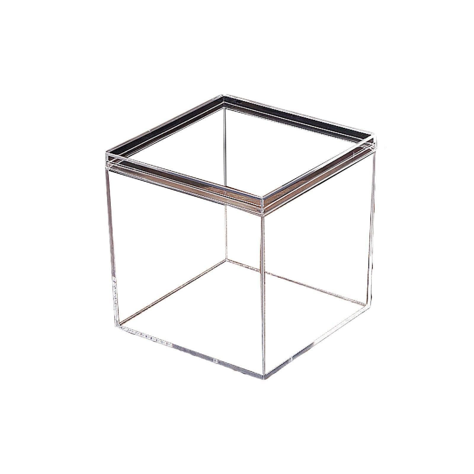 10pcs Clear Acrylic Plastic Boxes Square Storage Containers for Food  Small Item - 10pcs-85-85-85