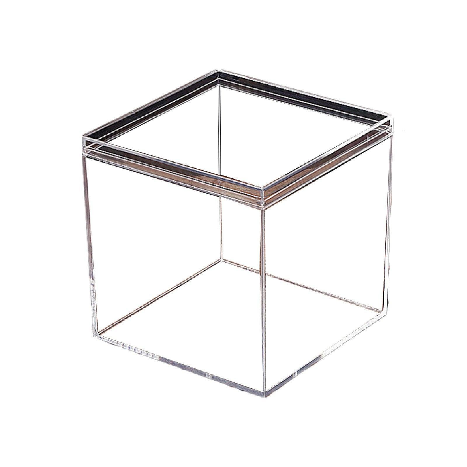 10pcs Clear Acrylic Plastic Boxes Square Storage Containers for Food  Small Item - 10pcs-85-85-85