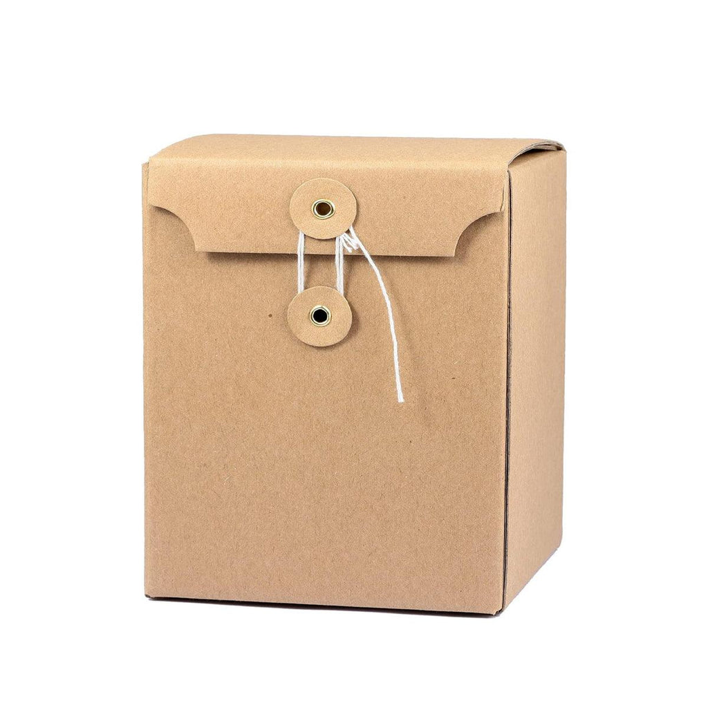 10PCS Kraft Paper Box Corrugated Packaging Box Gift Storage Transport Carton - 8x8x12cm