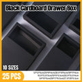 25X Black Kraft Paper Drawer Jewelry Package Necklace Bracelet Gift Package box - 27.5*20*5.5-25pcs