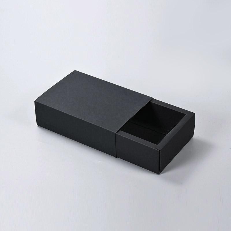 25X Black Kraft Paper Drawer Jewelry Package Necklace Bracelet Gift Package box - 27.5*20*5.5-25pcs