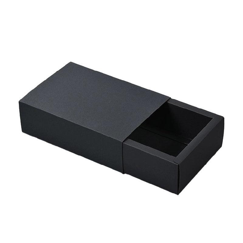 25X Black Kraft Paper Drawer Jewelry Package Necklace Bracelet Gift Package box - 27.5*20*5.5-25pcs