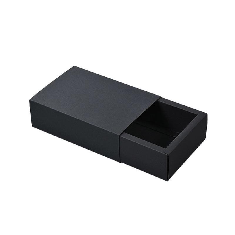 25X Black Kraft Paper Drawer Jewelry Package Necklace Bracelet Gift Package box - 28.5*10*6-25pcs