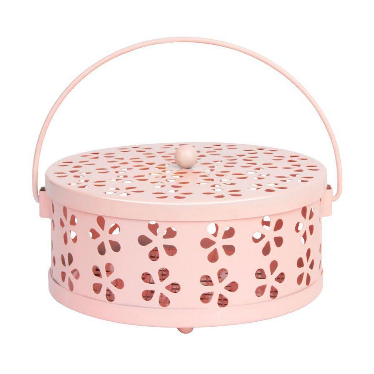 Iron Mosquito Incense Box Fireproof Tray Stand Indoor Household Incense Holder - Black